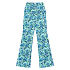 [Floral Bloom] Azure Meadow Flare leggings