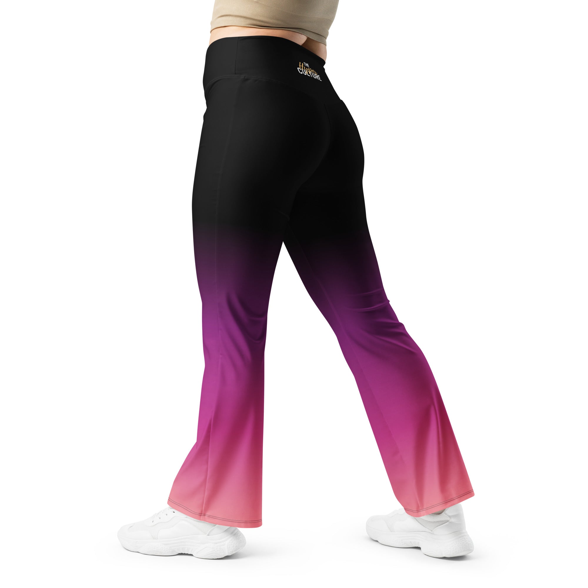 [THC Basics] Pink Eclipse Flare Leggings