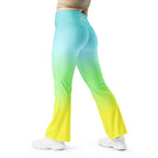 [THC Basics] Tropical Wave Flare Leggings