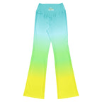 [THC Basics] Tropical Wave Flare Leggings
