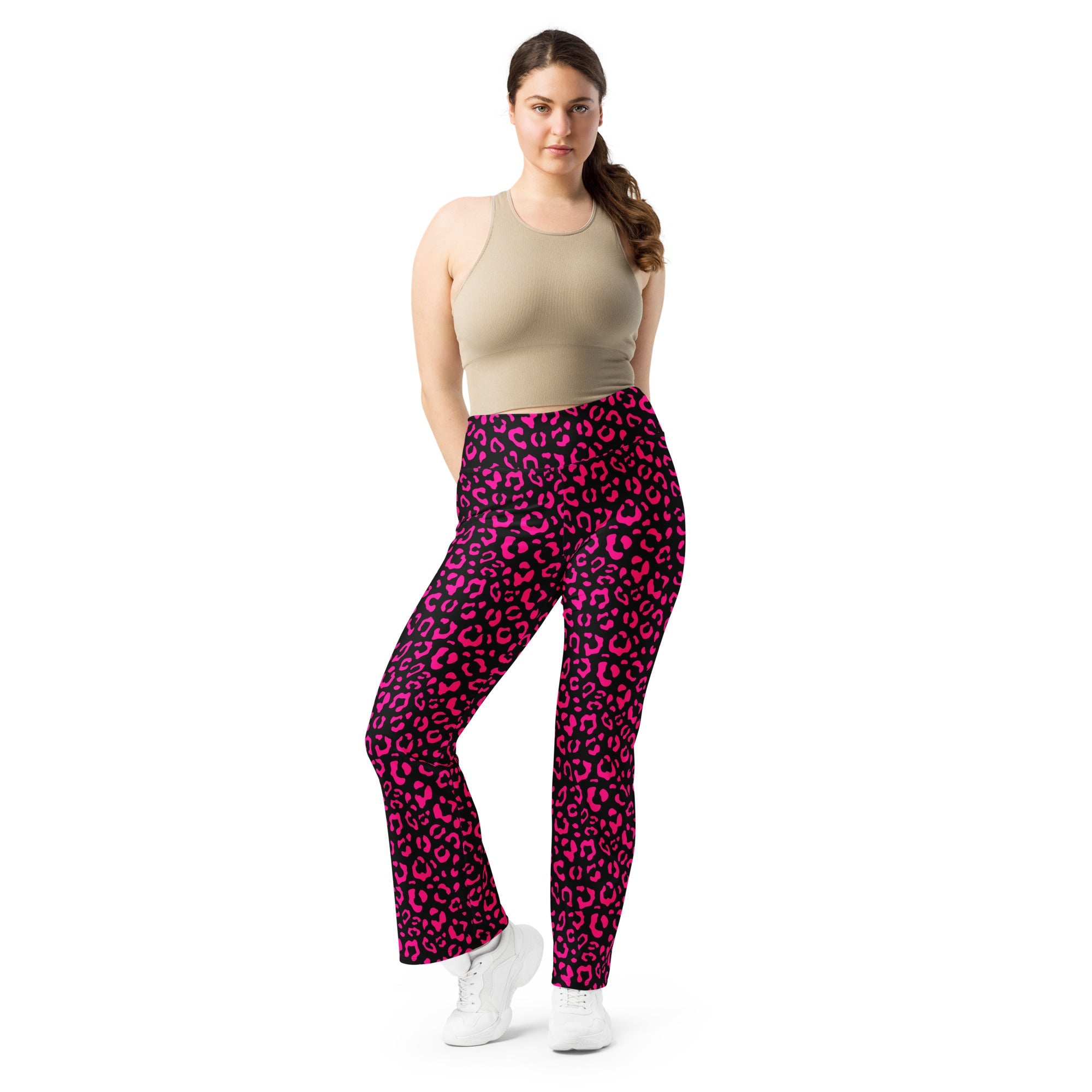 [Wild Side] Pink Panther Flare Leggings