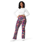 [Floral Bloom] Ruby Heritage Flare leggings