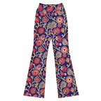[Floral Bloom] Ruby Heritage Flare leggings