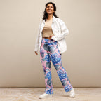 [Floral Bloom] Blushing Hydrangea Flare Leggings