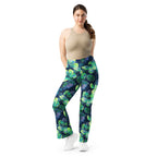 [Floral Bloom] Electric Flora Flare Leggings