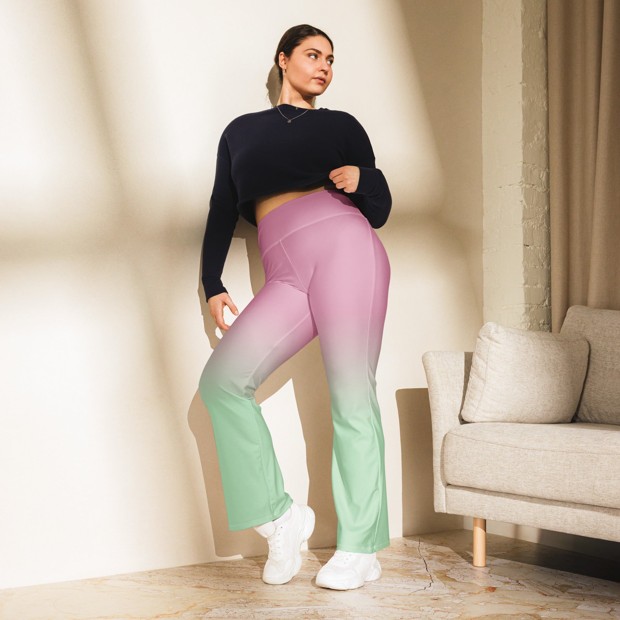 [THC Basics] Rosy Apple Flare leggings