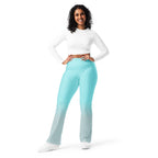 [THC Basics] Frosted Cyan Flare Leggings