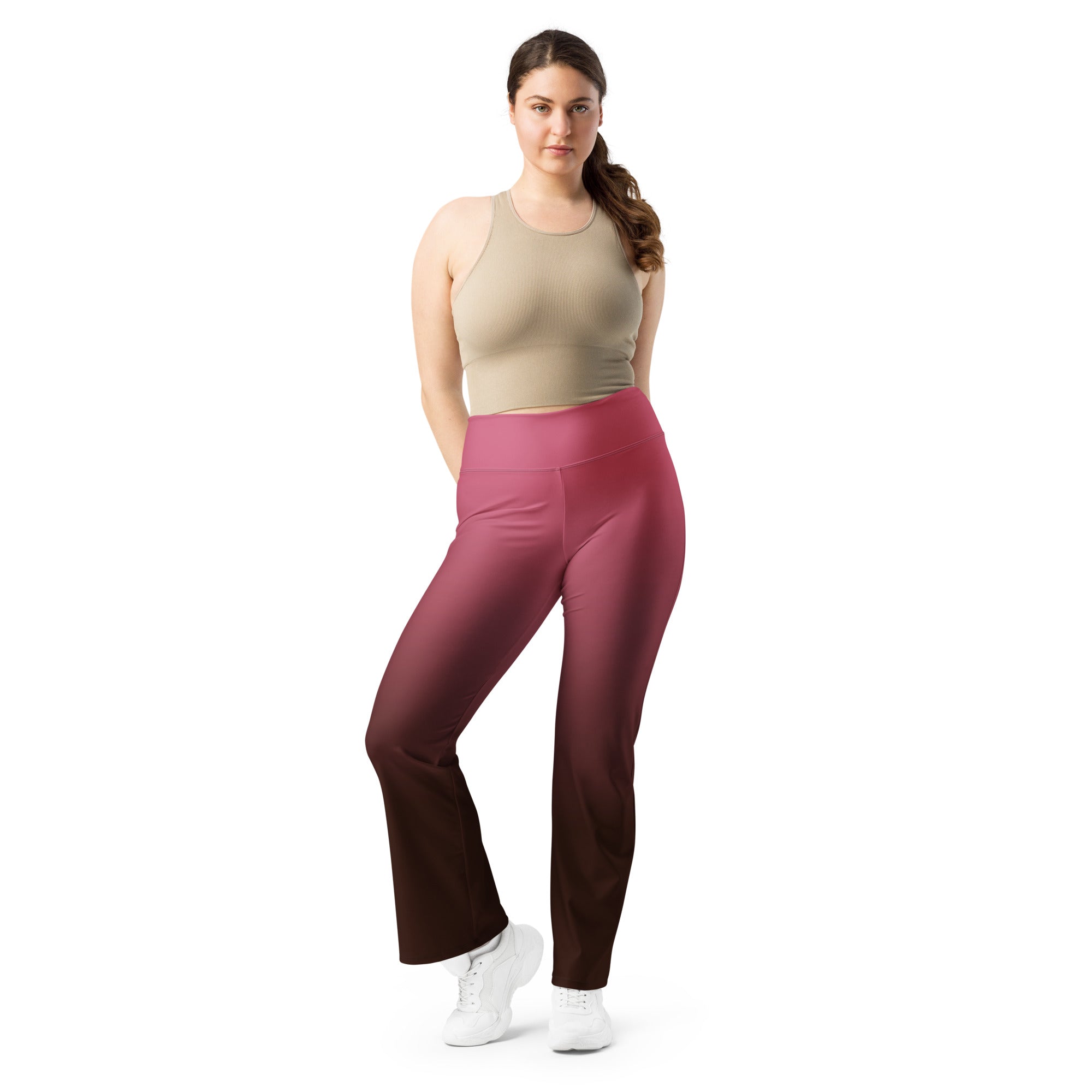 [THC Basics] Blush Latte Flare Leggings