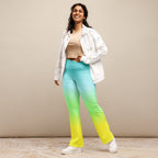 [THC Basics] Tropical Wave Flare Leggings