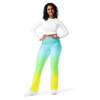 [THC Basics] Tropical Wave Flare Leggings