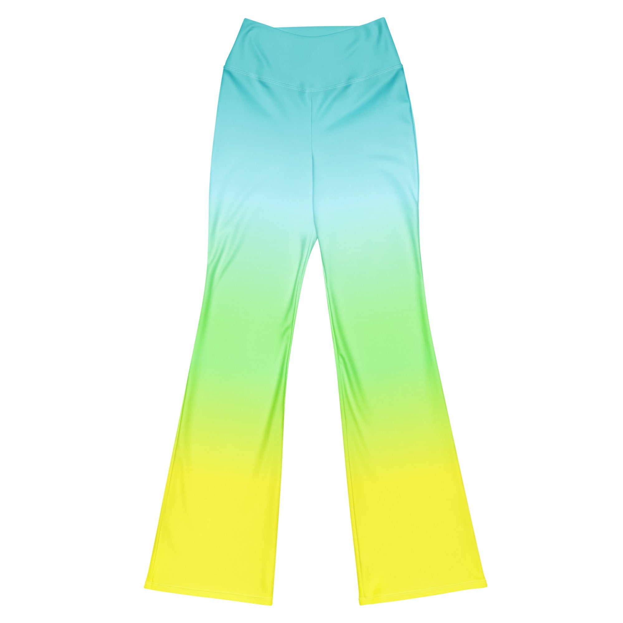 [THC Basics] Tropical Wave Flare Leggings