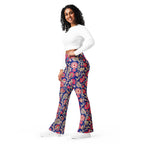 [Floral Bloom] Ruby Heritage Flare leggings