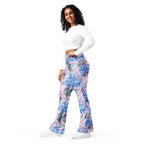 [Floral Bloom] Blushing Hydrangea Flare Leggings