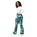 [Floral Bloom] Electric Flora Flare Leggings