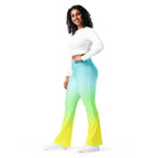 [THC Basics] Tropical Wave Flare Leggings