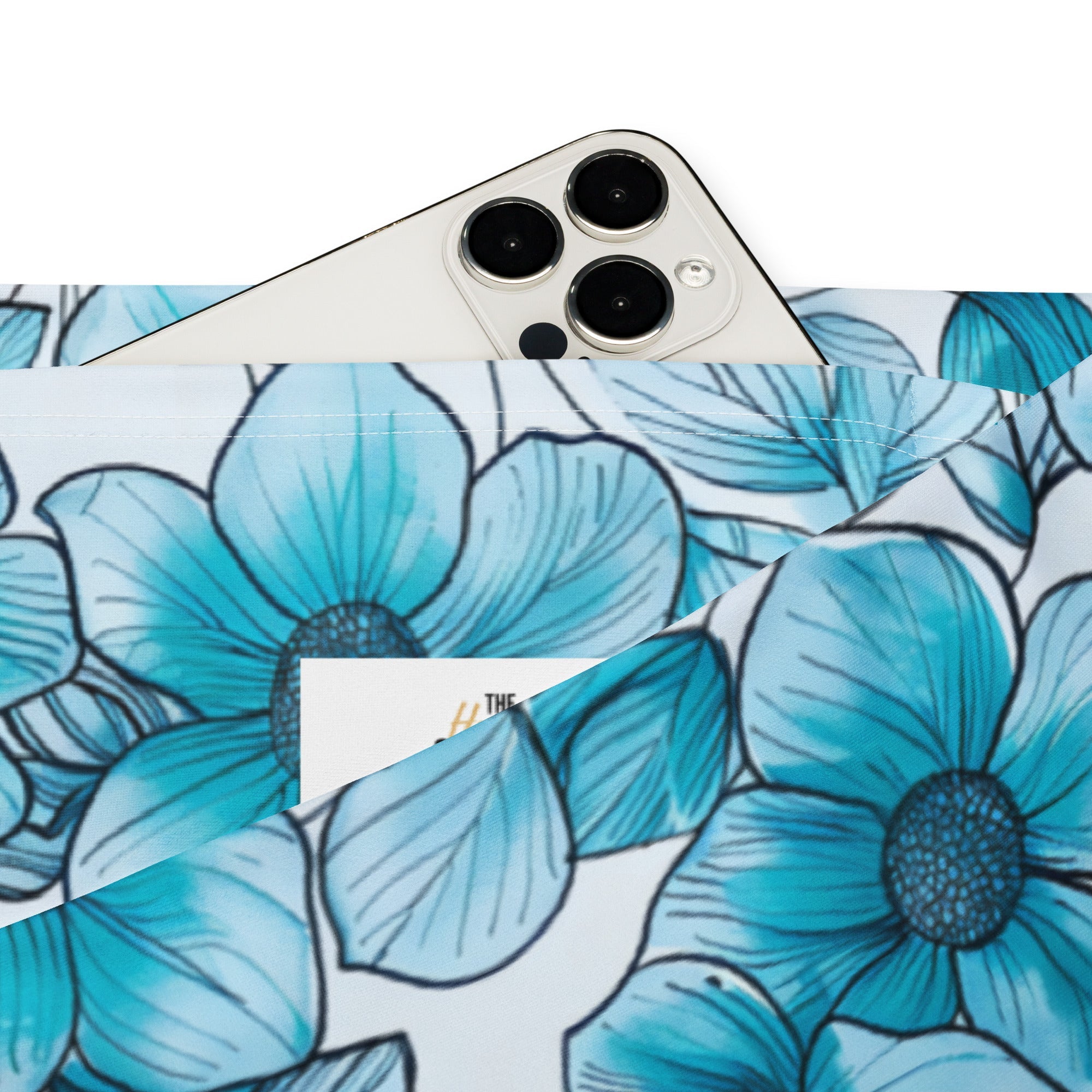 [Floral Bloom] Blue Mystique Flare leggings