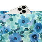 [Floral Bloom] Azure Meadow Flare leggings