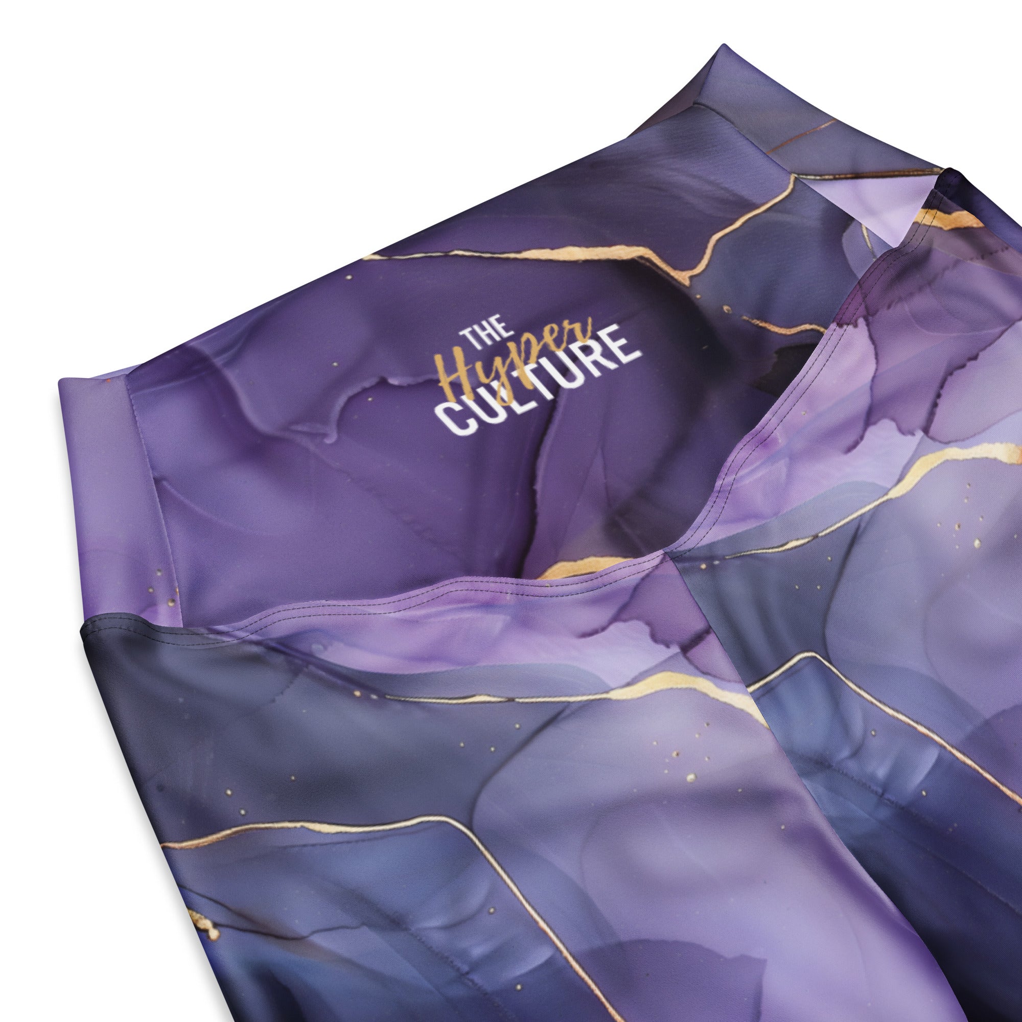 [Luxe Chic] Amethyst Gleam Flare Leggings