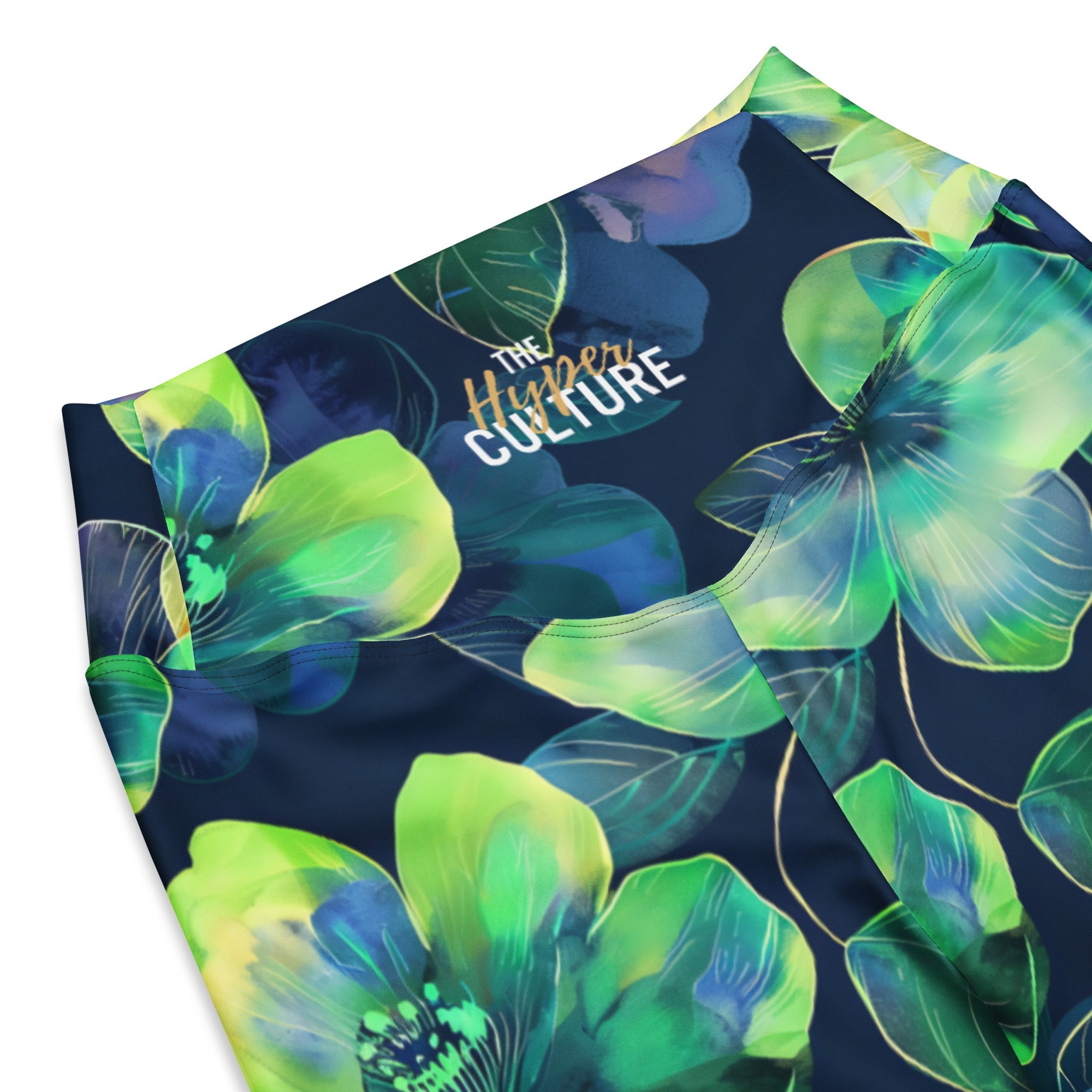 [Floral Bloom] Electric Flora Flare Leggings