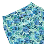 [Floral Bloom] Azure Meadow Flare leggings