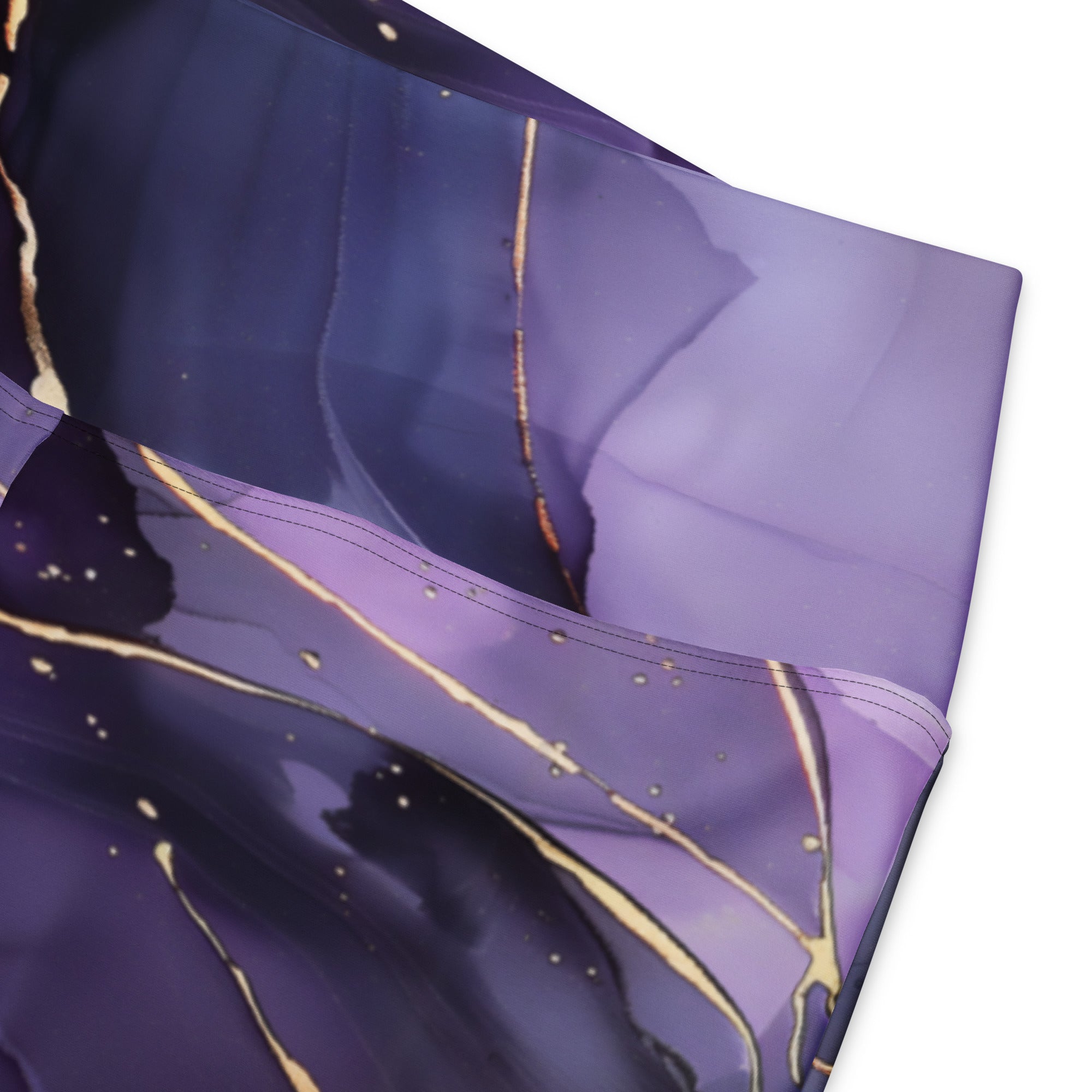 [Luxe Chic] Amethyst Gleam Flare Leggings