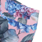 [Floral Bloom] Blushing Hydrangea Flare Leggings