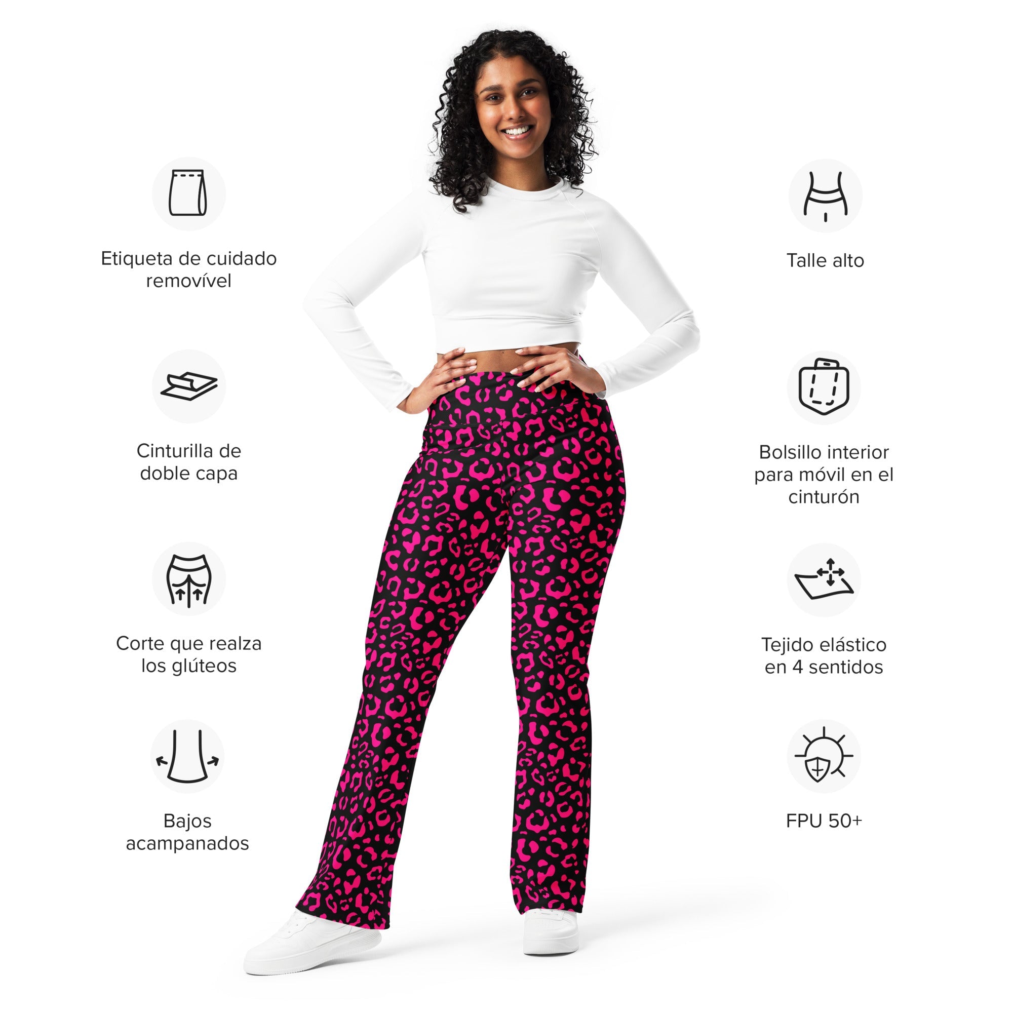 [Wild Side] Pink Panther Flare Leggings