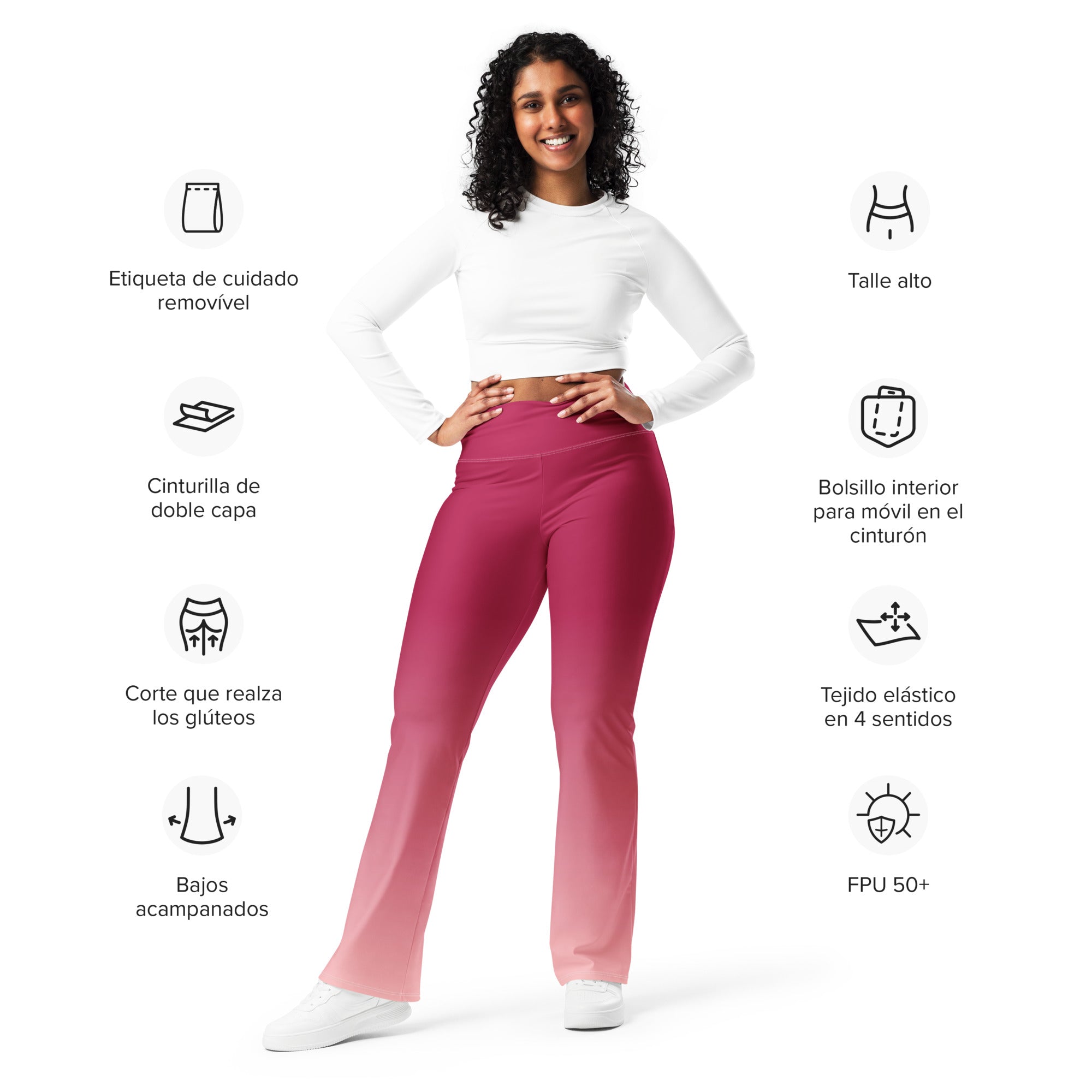 [THC Basics] Peachy Crimson Flare Leggings