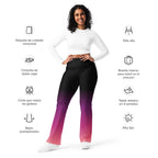 [THC Basics] Pink Eclipse Flare Leggings