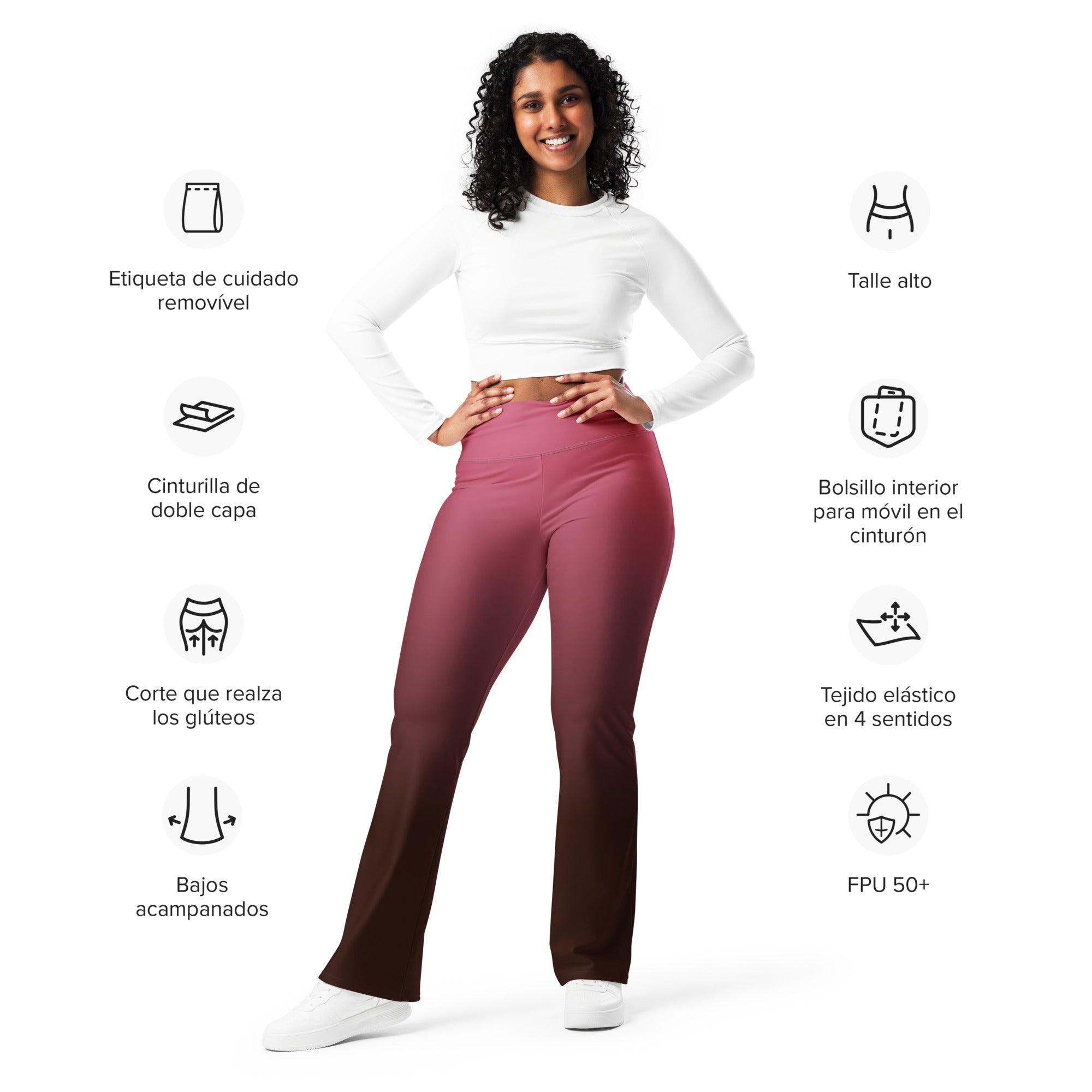 [THC Basics] Blush Latte Flare Leggings