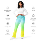 [THC Basics] Tropical Wave Flare Leggings