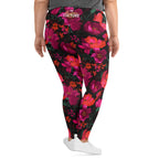 [Floral Bloom] Night Flora Yoga Plus Size Leggings