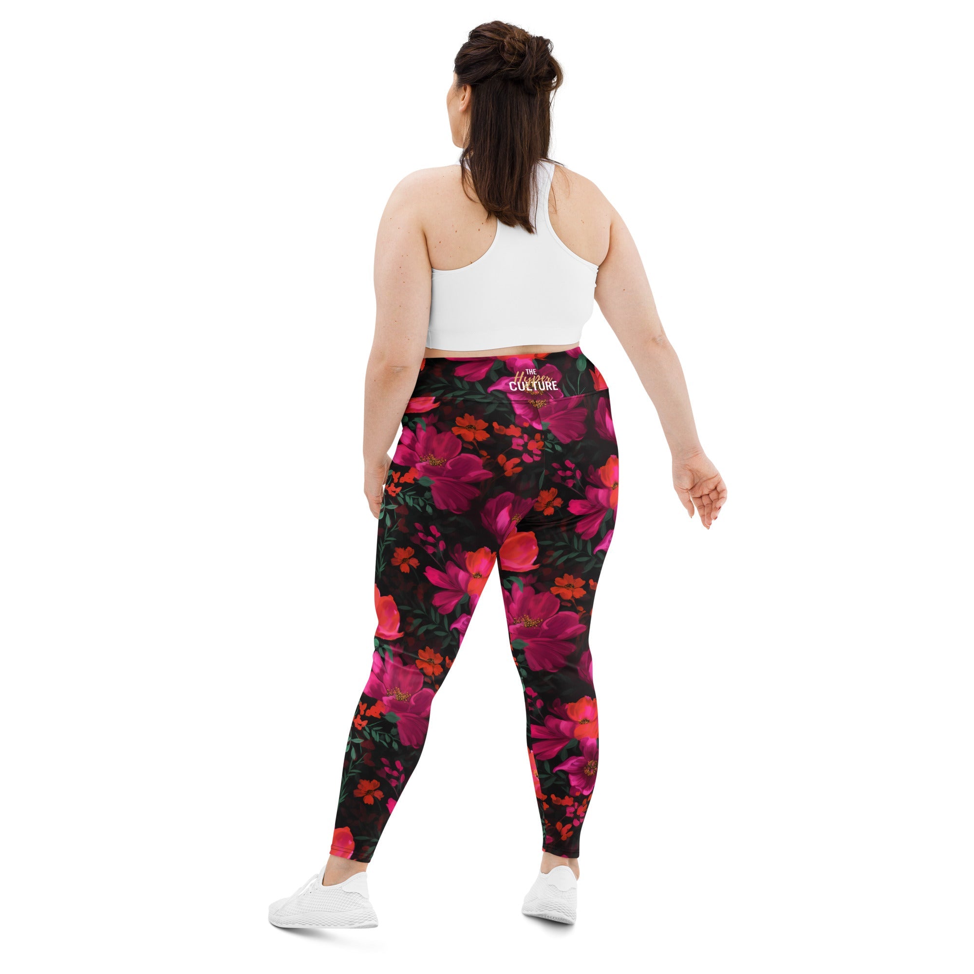 [Floral Bloom] Night Flora Yoga Plus Size Leggings