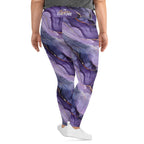 [Luxe Chic] Amethyst Gleam Plus Size Leggings