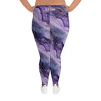 [Luxe Chic] Amethyst Gleam Plus Size Leggings