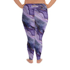 [Luxe Chic] Amethyst Gleam Plus Size Leggings