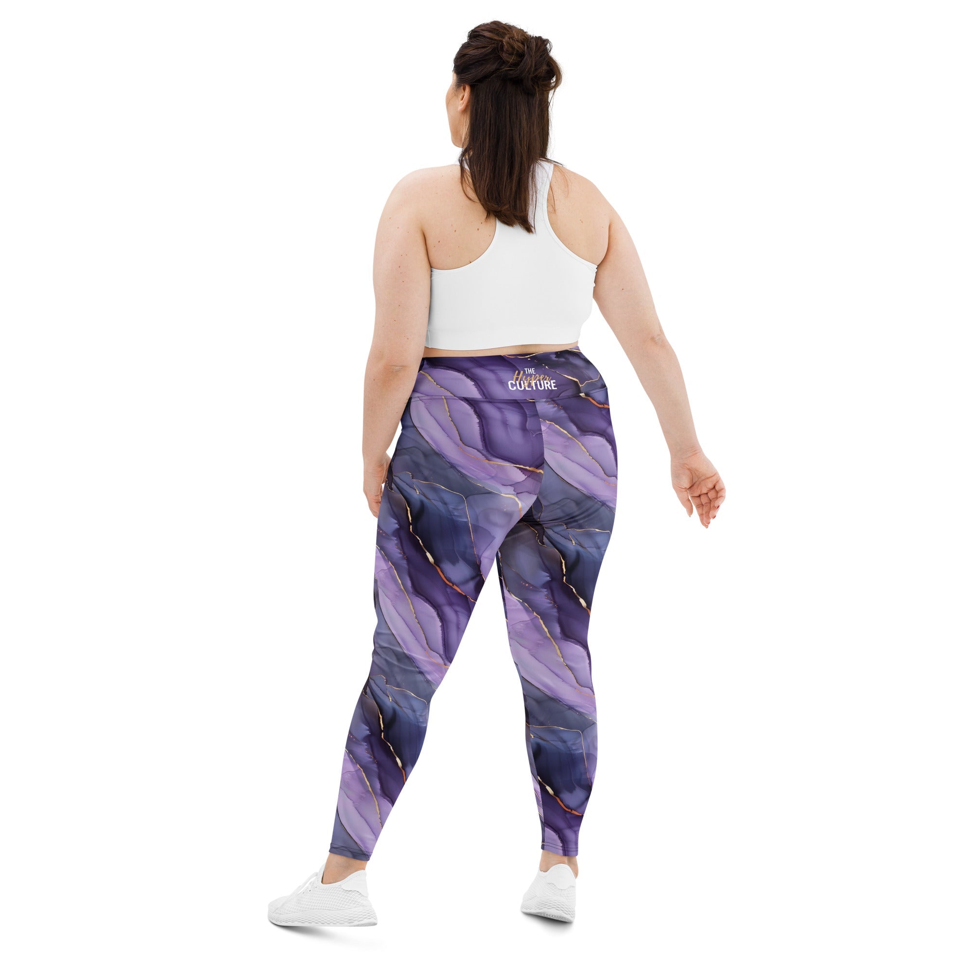 [Luxe Chic] Amethyst Gleam Plus Size Leggings