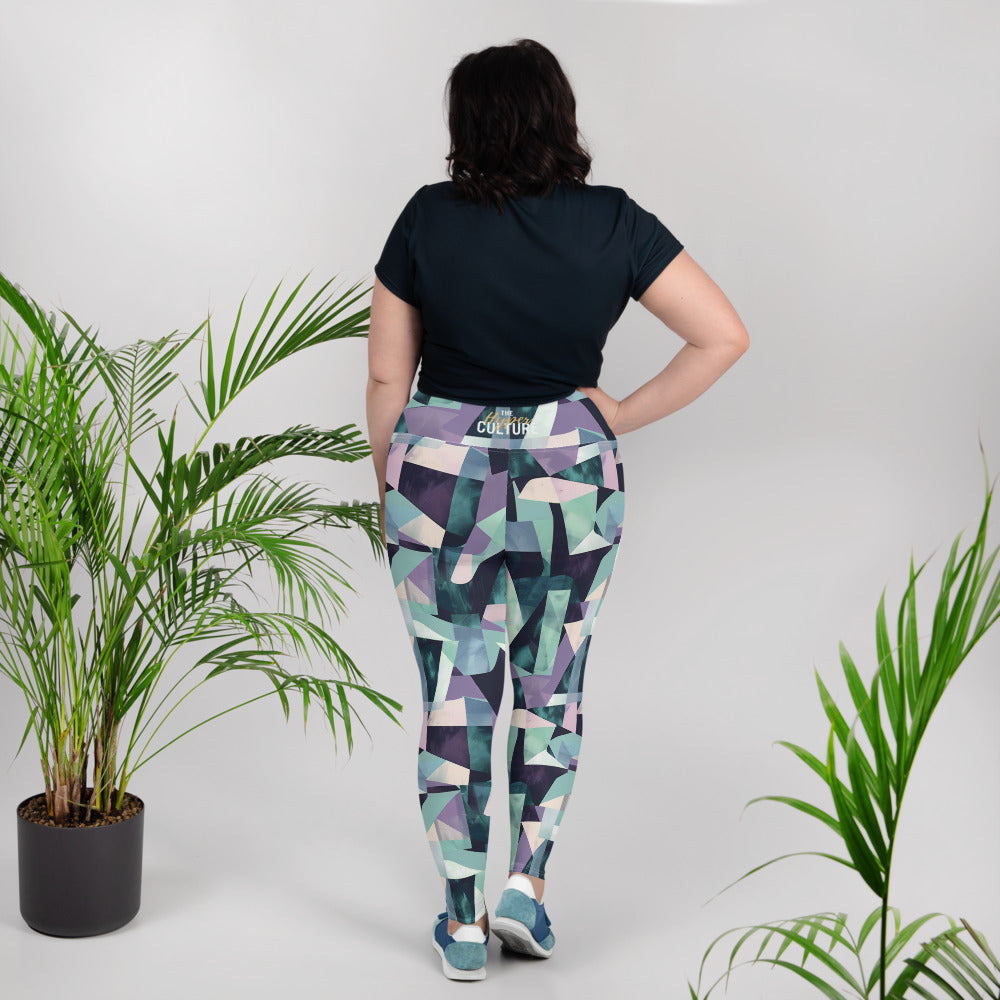 [GeoModa] Kleido Shards Plus Size Leggings