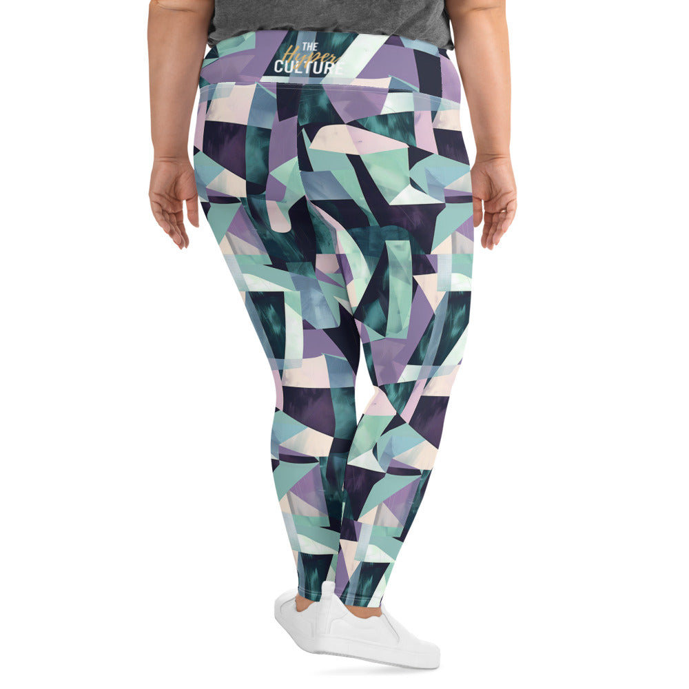 [GeoModa] Kleido Shards Plus Size Leggings