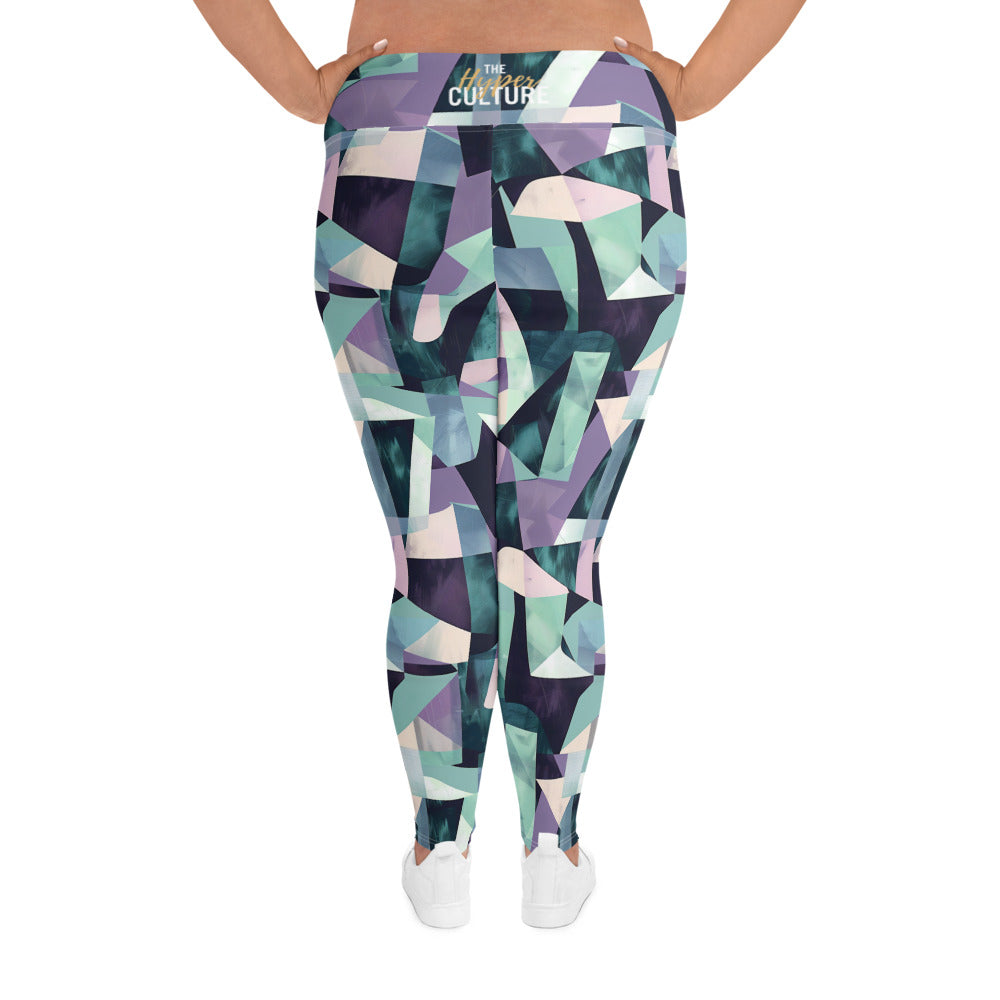[GeoModa] Kleido Shards Plus Size Leggings