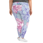 [Floral Bloom] Dahlia Gloom Plus Size Leggings