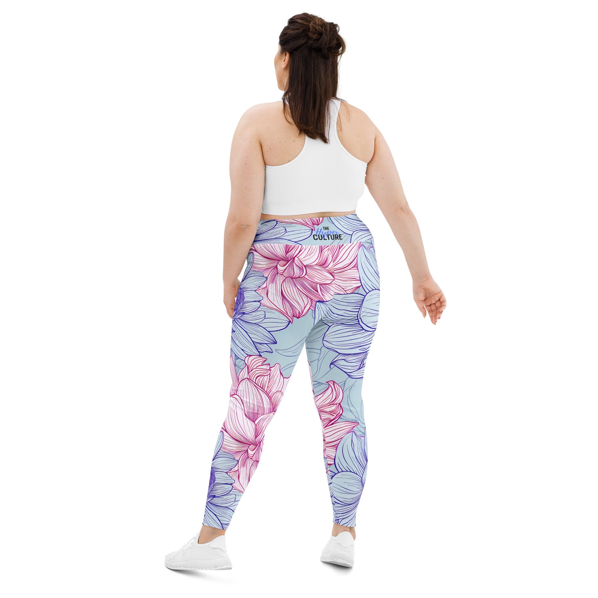 [Floral Bloom] Dahlia Gloom Plus Size Leggings