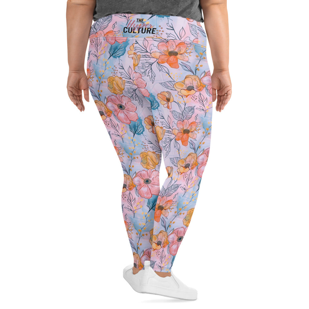[Floral Bloom] Spring Serenade Plus Size Leggings