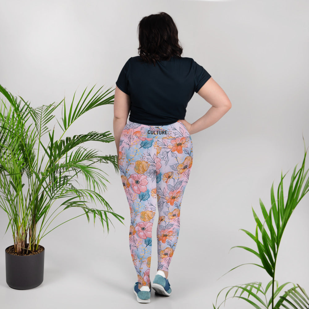[Floral Bloom] Spring Serenade Plus Size Leggings