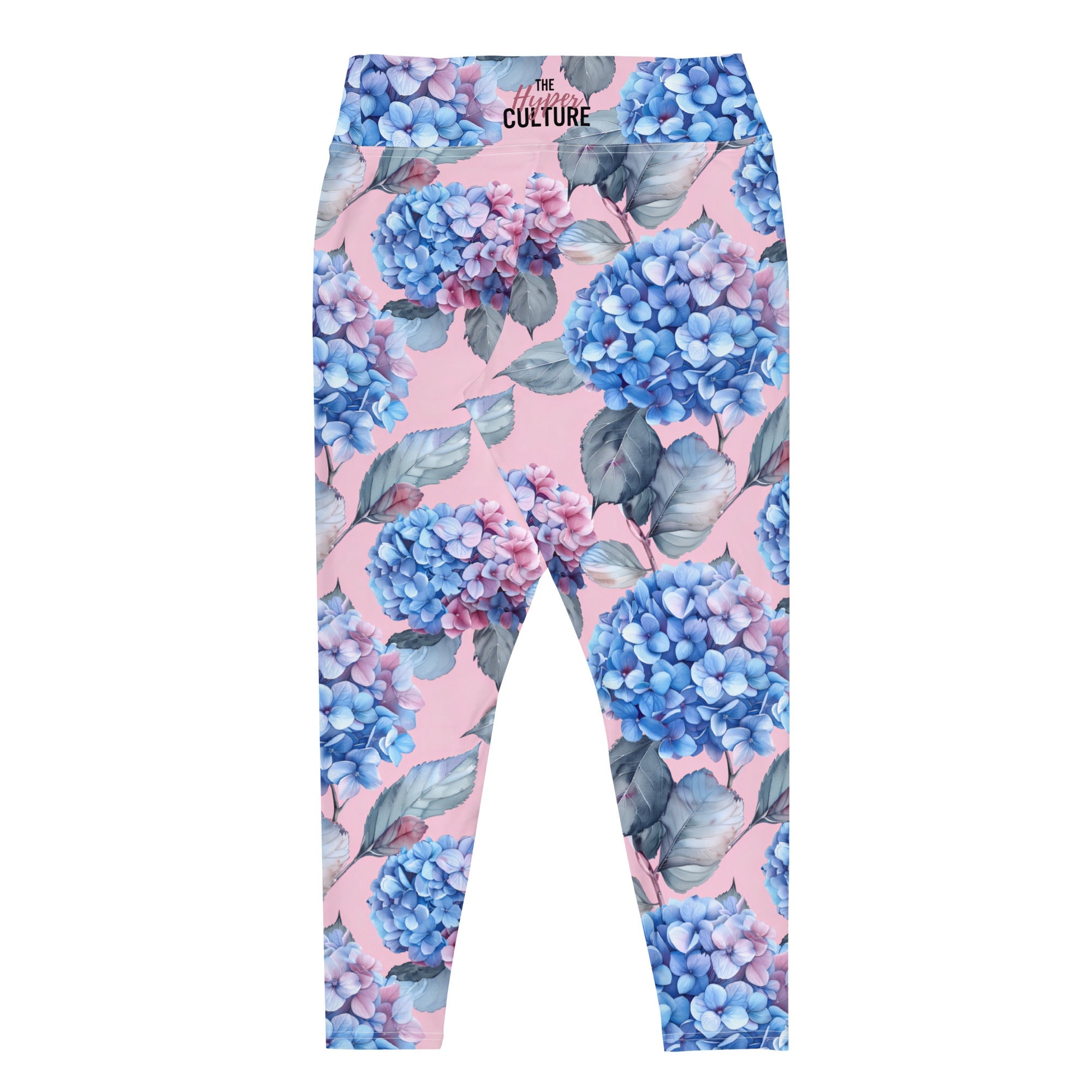 [Floral Bloom] Blushing Hydrangea Plus Size Leggings