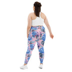 [Floral Bloom] Blushing Hydrangea Plus Size Leggings