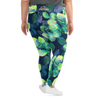 [Floral Bloom] Electric Flora Plus Size Leggings