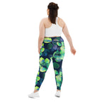 [Floral Bloom] Electric Flora Plus Size Leggings