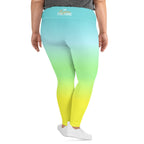 [THC Basics] Tropical Wave Plus Size Leggings