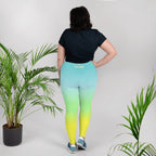[THC Basics] Tropical Wave Plus Size Leggings